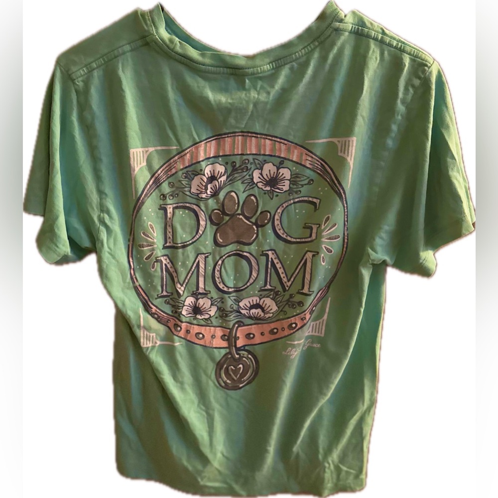 Teal Dog Mom Graphic Tee